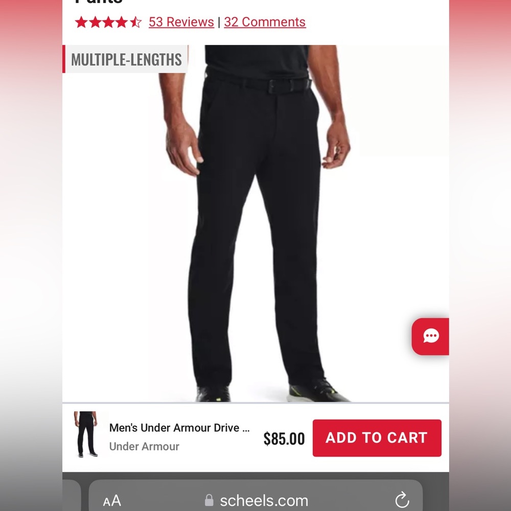 Men’s under Armour size 40/32 navy blue